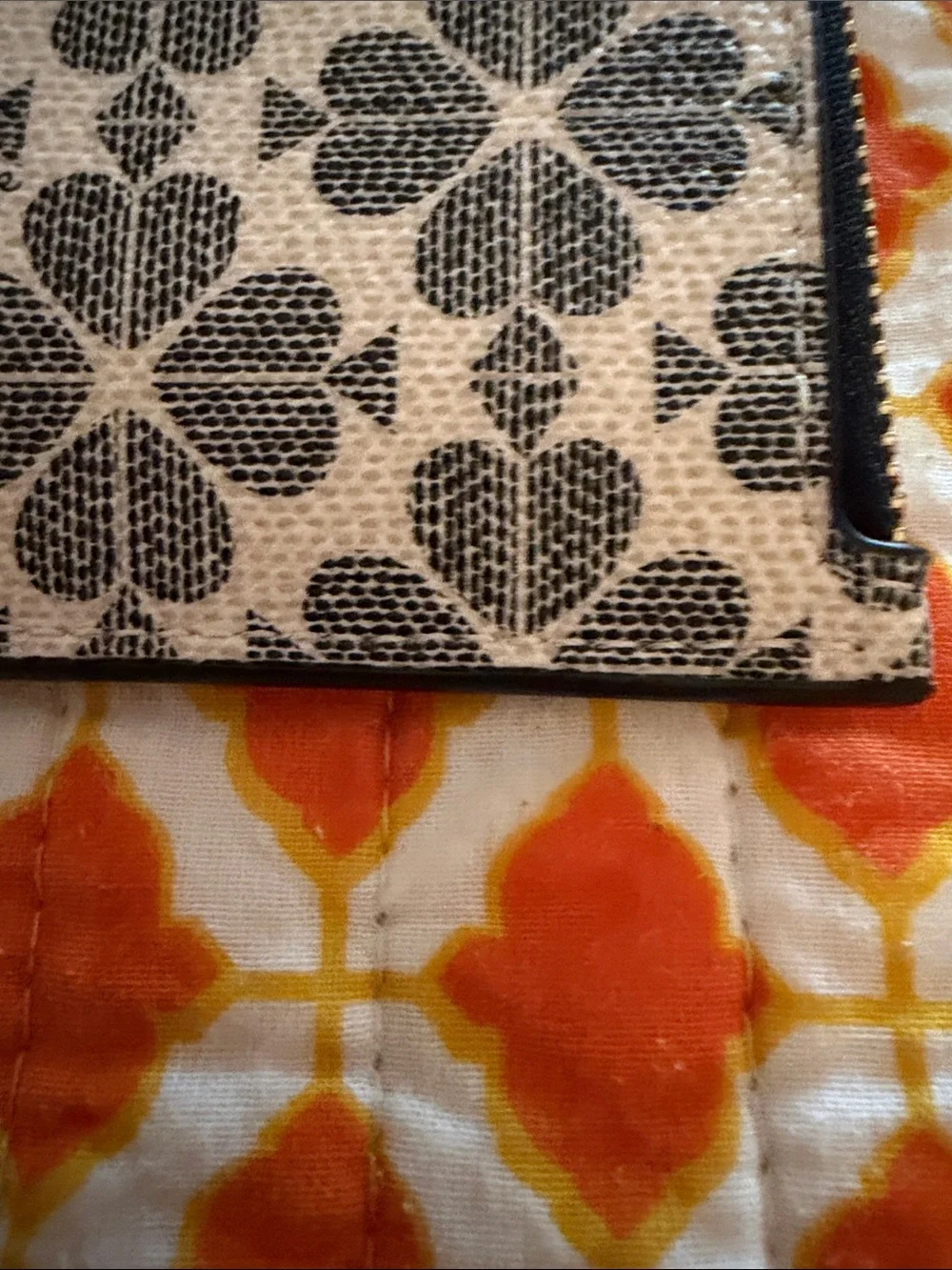 kate spade logo zip
